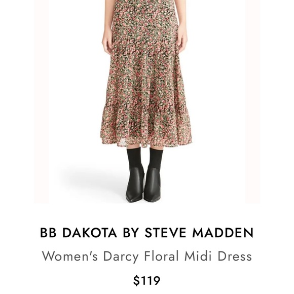 BB DAKOTA BY STEVE MADDEN DITSY FLORAL
RUFFLED SLEEVELESS DRESS XXL - Picture 3 of 6